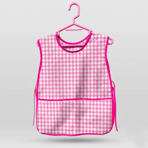 Mandil Escolar con Diseño Cuadriculado